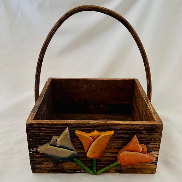 Other - Wooden Tulip Box / Vintage / Very Rustic